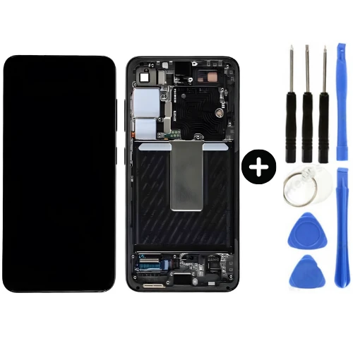 Samsung Galaxy S24 SM-S921 Uyumlu Çıtalı A Kalite Lcd Ekran Dokunmatik Siyah + Tamir Seti ürün görseli 1