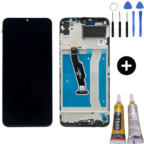 Huawei Honor 9A Uyumlu Çıtalı Lcd Ekran Dokunmatik Siyah + Montaj Seti ürün görseli 1