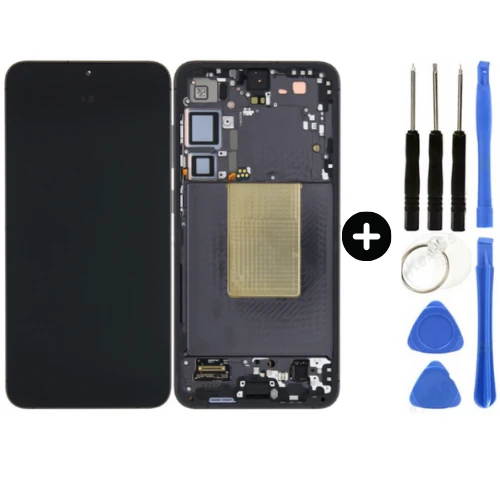 Samsung Galaxy S24 Plus SM-S926 Uyumlu Çıtalı A Kalite Lcd Ekran Dokunmatik Siyah + Tamir Seti ürün görseli 1
