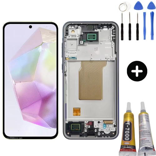 Samsung Galaxy A35 5G SM-A356 Uyumlu Çıtalı OLED Lcd Ekran Dokunmatik + Montaj Seti ürün görseli 1