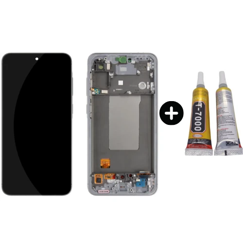 Samsung Galaxy A36 5G SM-A366 Uyumlu Çıtalı HK Lcd Ekran Dokunmatik + B7000 ürün görseli 1