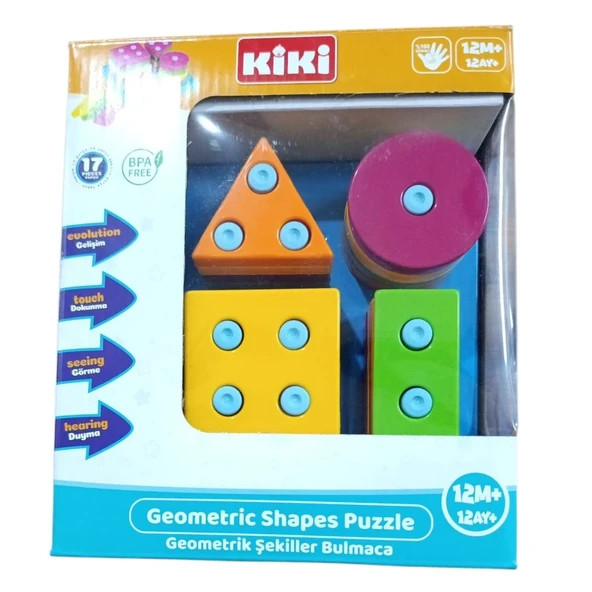 KİKİ Geometrik Şekiller Bulmaca AE-1410 ürün görseli 1