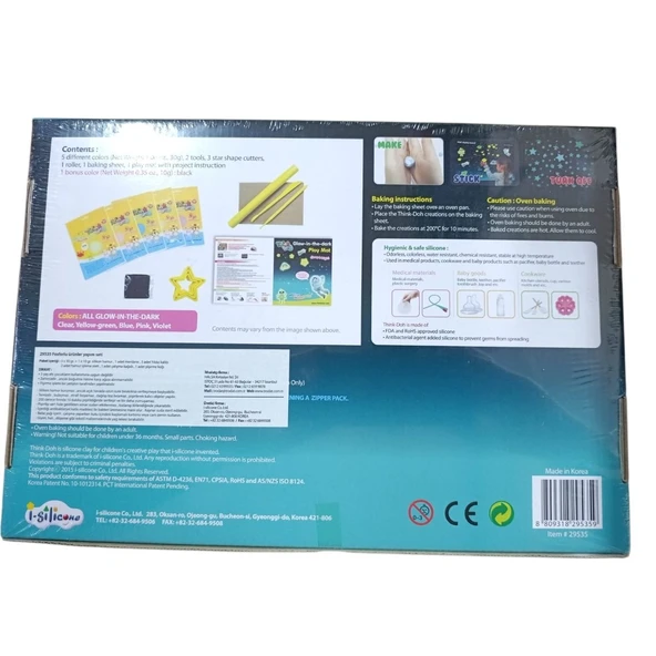 Think-Doh Silikon Model Hamuru Fosforlu Set 29535 - Resim 2