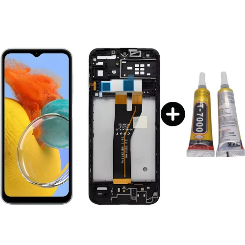 Samsung Galaxy M14 5G SM-M146B Uyumlu Çıtalı OLED Lcd Ekran Dokunmatik + B7000 ürün görseli 1