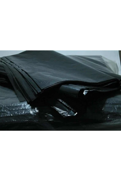 120x150 Cm Siyah 10 Kg Dökme Çöp Torbası Kalın Dökme Çöp Poşeti Hantal Boy ürün görseli 1