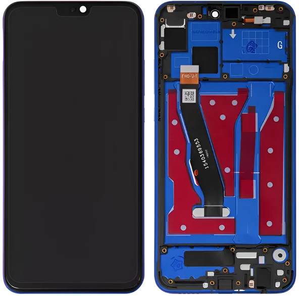 Huawei Honor 8X TFY-LX2 JSN-L11 JSX-L22 Uyumlu Çıtalı Servis Lcd Ekran Dokunmatik Mavi ürün görseli 1