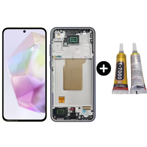Samsung Galaxy A35 5G SM-A356 Uyumlu Çıtalı OLED Lcd Ekran Dokunmatik + B7000 ürün görseli 1