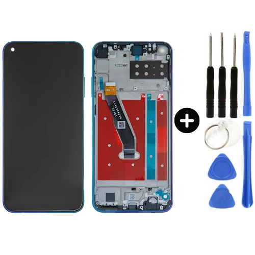 Huawei P40 Lite E Uyumlu Çıtalı Servis Lcd Ekran Dokunmatik Mavi + Tamir Seti ürün görseli 1