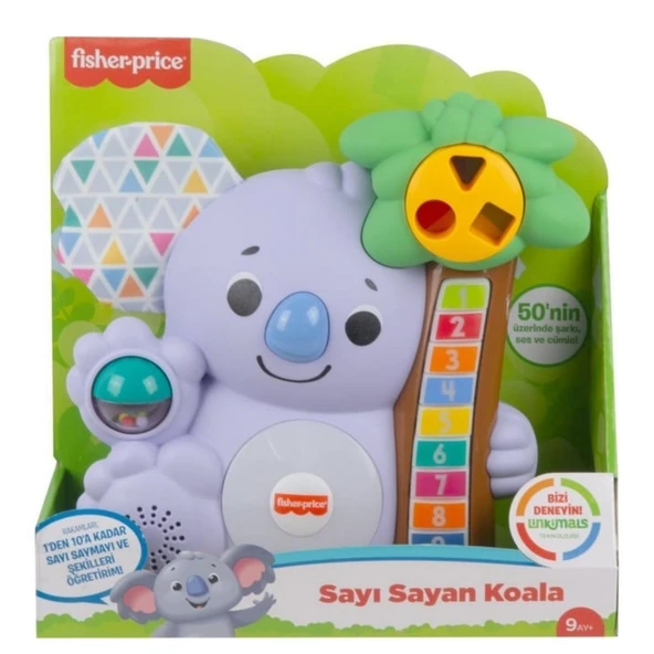 Fisher-Price Linkimals Sayı Sayan Koala Türkçe Konuşan Müzikli Eğitici Oyuncak Gxr24 ürün görseli 1