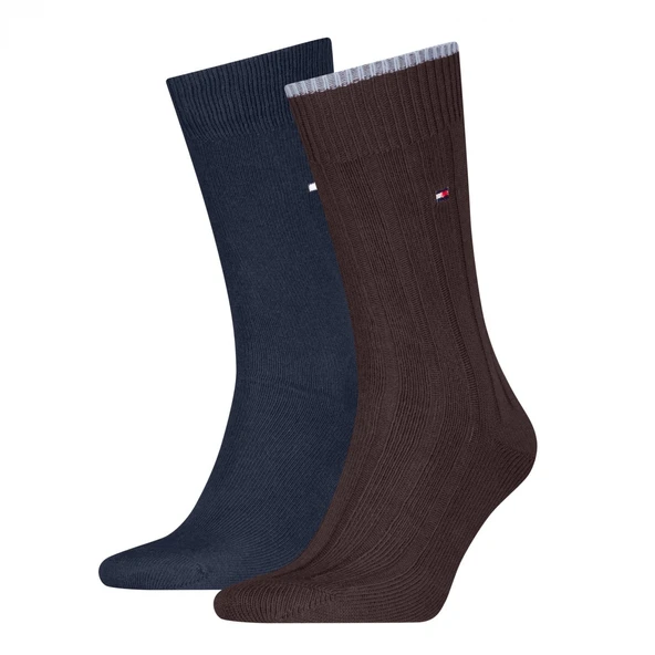 Tommy Hilfiger   TH MEN SOCK 2P STRUC Erkek Kahverengi Çorap - S701236317 ürün görseli 1