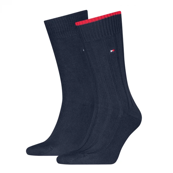 Tommy Hilfiger   TH MEN SOCK 2P STRUC Erkek Lacivert Çorap - S701236317 ürün görseli 1