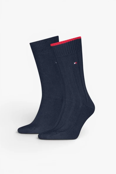 Tommy Hilfiger   TH MEN SOCK 2P STRUC Erkek Lacivert Çorap - S701236317 ürün görseli 1