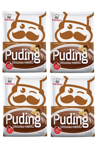 Puding Çikolatalı Fındıklı 118 gr x 4 Adet ürün görseli 1