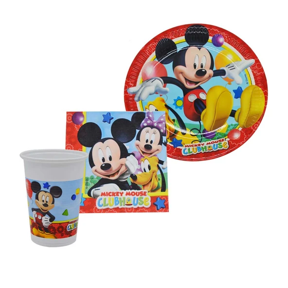 Mickey Mouse Doğum Günü Parti Paketi Standlı - Resim 6