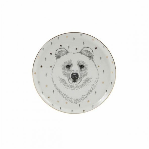 Porland Forest Bear 1li Düz Tabak 20cm 04LFH000451 ürün görseli 1