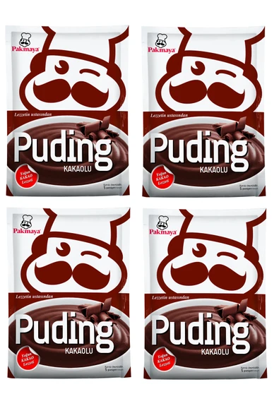 Pakmaya Kakaolu Puding Toz Karışım 145 gr x 4 Adet ürün görseli 1