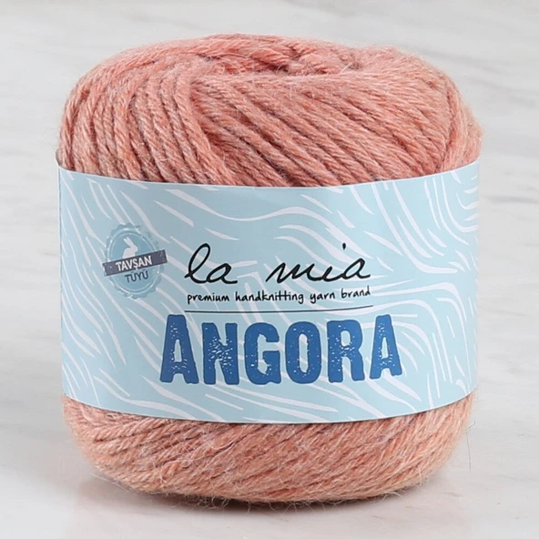 La Mia Angora 50gr Yavruağzı El Örgü İpi - L125 - 33797 ürün görseli 1