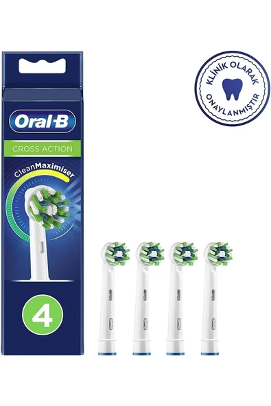 Oral-B Diş Fırçası Yedek Başlığı Clean Maximiser Cross Action 4 Lü ürün görseli 1