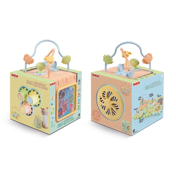 5192 Eğitici Küp ve Puzzle 2IN1 -Dolu Oyuncak ürün görseli 1