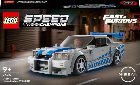 LEGO 76917 Speed Champions Daha Hızlı Daha Öfkeli Nissan Skyline GT-R (R34) ürün görseli 1