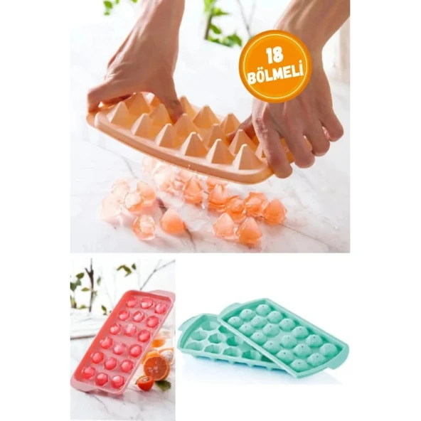 Elmas 18 Bölmeli Buz Kalıbı ürün görseli 1