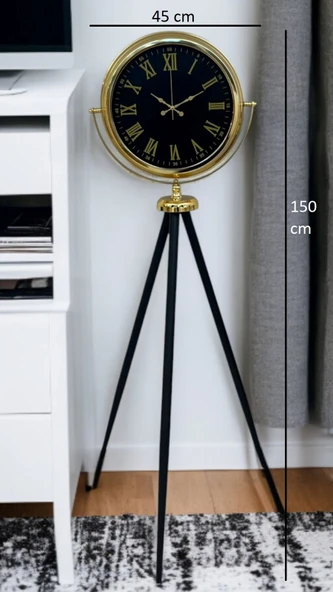 Gold Asalet Tripod Ayaklı Saat - Resim 5
