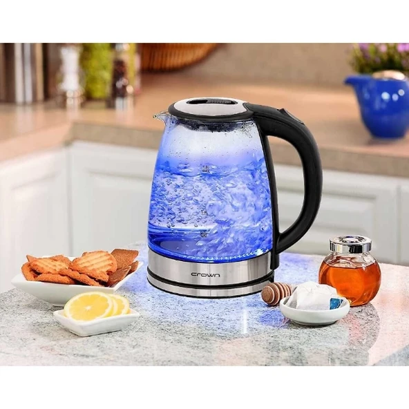 Crown CRW-7204 Cam Kettle Elektrikli Isıtıcı ürün görseli 1