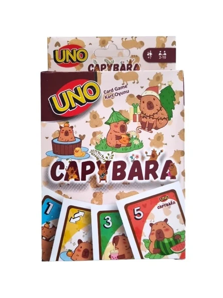 Capybara Uno Oyun Kartı ürün görseli 1