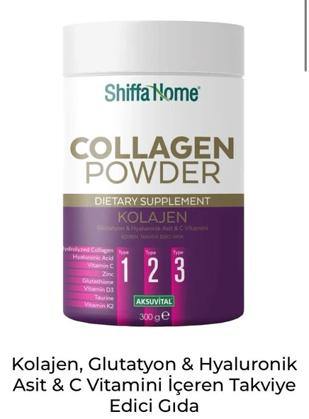 Shiffa Home Kolajen Powder Tip1-2-3 Toz 300 Gr ürün görseli 1
