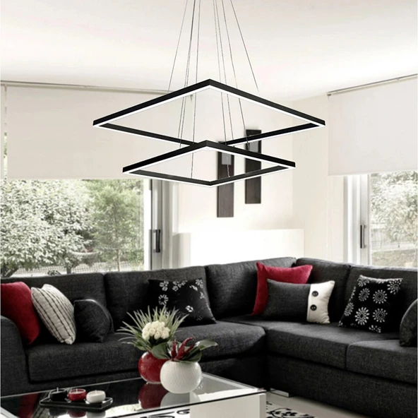 Sumatra Sarkıt Led Avize 60x60 Cm 72 Watt - Resim 2