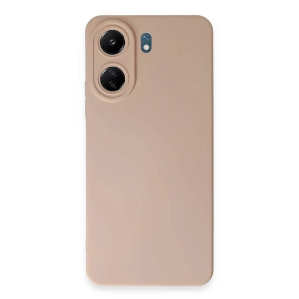 Xiaomi Redmi 13c Kılıf Nano İçi Kadife Silikon - Pudra ürün görseli 1