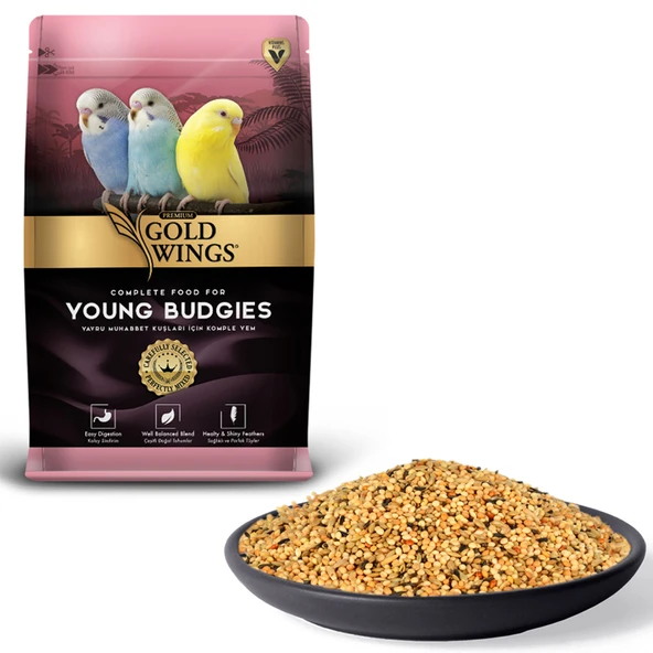 Gold Wings Premium Yavru Muhabbet Kuşu Yemi 1 Kg ürün görseli 1