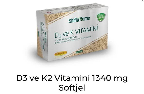 Sıhıffa Home D3 ve K Vitamini 30 Softjel ürün görseli 1