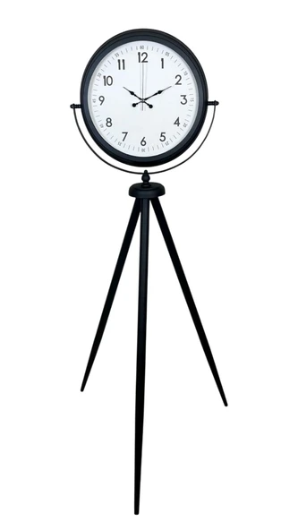 Siyah Standart Tripod Ayaklı Saat - Resim 2