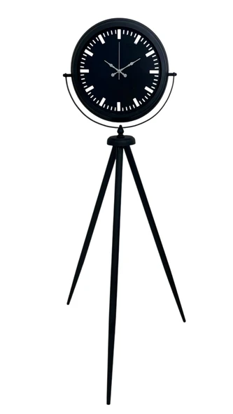 Siyah Lüks Sade Tripod Ayaklı Saat - Resim 2