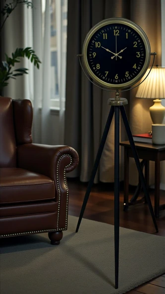 Retro Luxury Tripod Ayaklı Saat ürün görseli 1