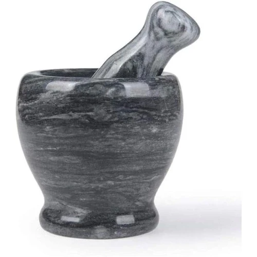Doğal Cilalı Mermer Havan - Resim 5