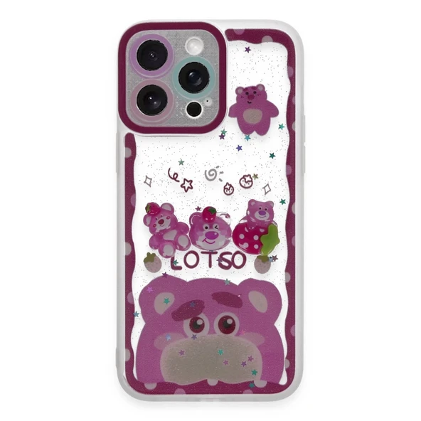 İphone 14 Pro Max Kılıf Sweet Desenli Silikon Kapak - Pembe ürün görseli 1