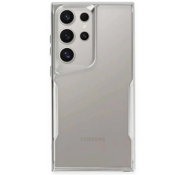 Samsung Galaxy S24 Ultra Kılıf Boyi Silikon Kapak - Gümüş ürün görseli 1