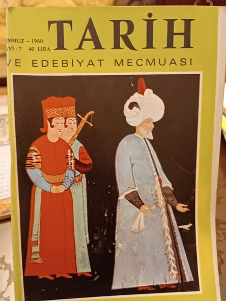 TARİH VE EDEBİYAT MECMUASI, SAYI= 7 Yıl =1980 ürün görseli 1