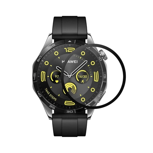 Huawei Gt4 46mm 22mm Polymer Nano Ekran Koruyucu - Şeffaf ürün görseli 1