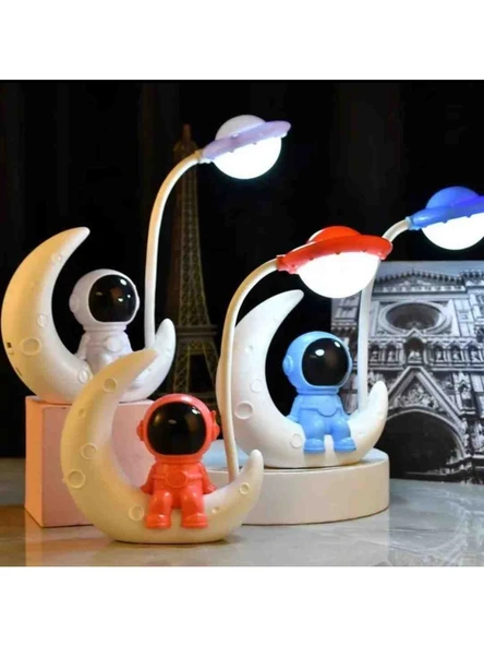 Eşe Sevgiliye Ay Astronot Gece Lambası, LED Küçük Masa Yatak Odası Için Lamba Dekorasyon, Doğum Günü  Hediyesi ürün görseli 1