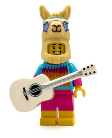 Orjinal Lego Minifigür Pinata Llama Costume Suit Girl with Guitar ürün görseli 1