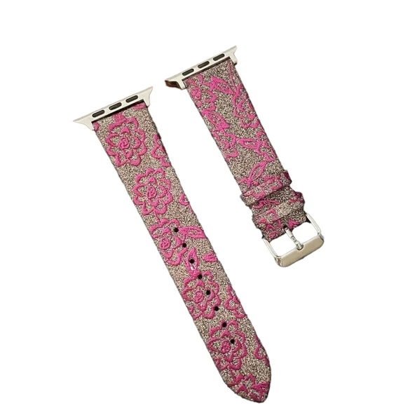 Watch 42mm Creeper Desenli Kordon - Pembe ürün görseli 1