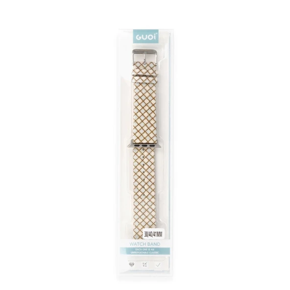 Watch 42mm Karo Motif Kordon - Mavi - Resim 2