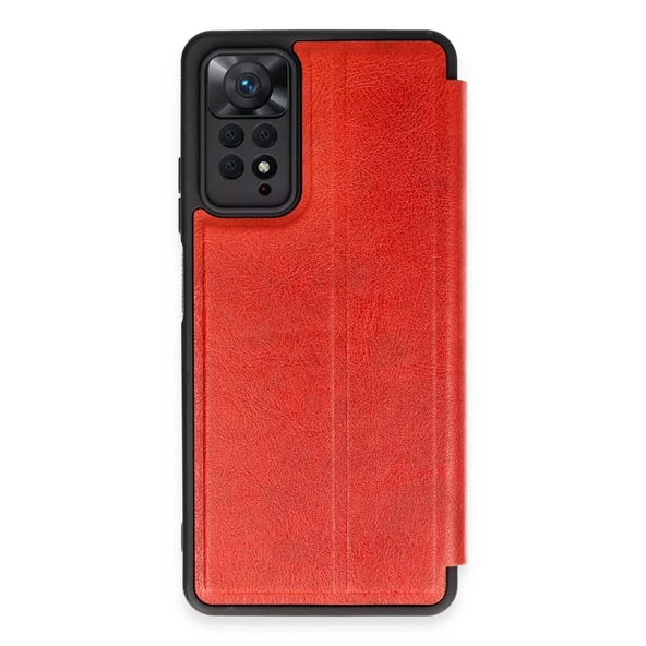 Xiaomi Redmi Note 12 Pro 4g Kılıf Flip Cover - Kırmızı ürün görseli 1