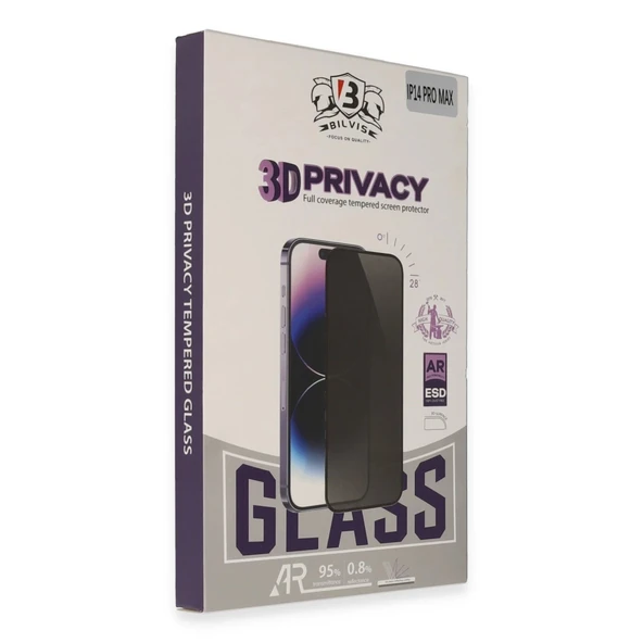 İphone 12 Pro Max Bilvis 3d Hayalet Cam Ekran Koruyucu ürün görseli 1