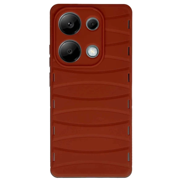 Xiaomi Redmi Note 13 Pro 4g Kılıf Bibercas Silikon Kapak - Kırmızı ürün görseli 1