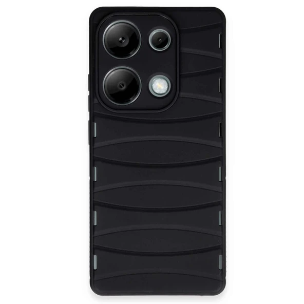 Xiaomi Redmi Note 13 Pro 4g Kılıf Bibercas Silikon Kapak - Siyah ürün görseli 1