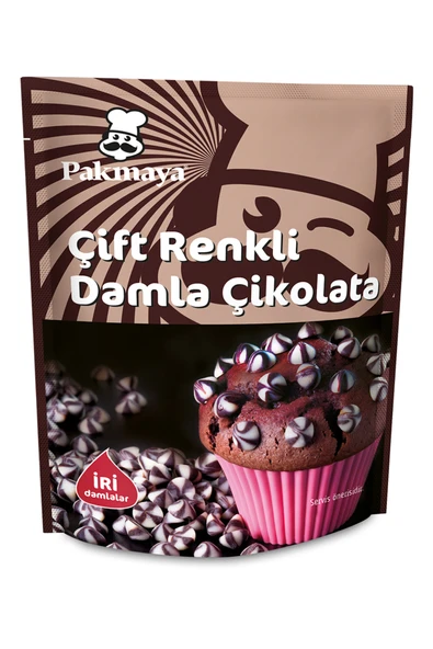 Pakmaya Çift Renkli Damla Çikolata 70 G ürün görseli 1
